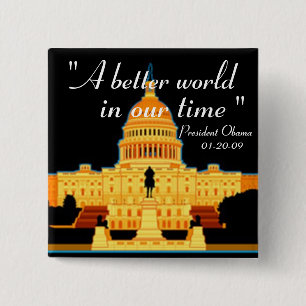 Einweihungs-Spracheobama-Knopf Button