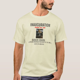 EINWEIHUNGS-T - SHIRT PRÄSIDENTEN-BARACK OBAMA