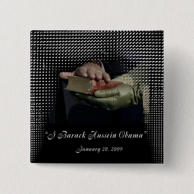 EINWEIHUNGS-TAG: BARACK HUSSEIN OBAMA BUTTON (Vorderseite)