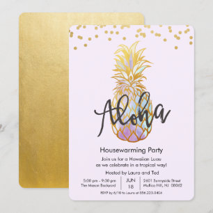 Einweihungsfeier Aloha Luau Hawaiianische Party-Ei Einladung