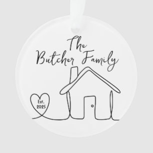 Einweihungsgeschenk, Neues Zuhause, Personalisiert Ornament