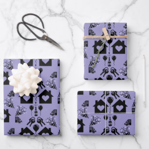Einweihungsparty Willkommen im neuen Zuhause Geschenkpapier Set