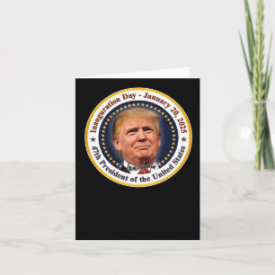 Einweihungstag Souvenir 2025 - Donald Trump 47. Karte