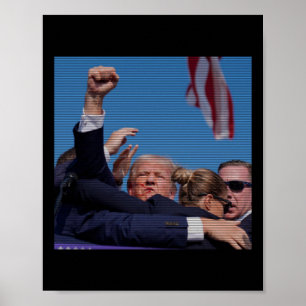 Einweihungsversuch - Trumps Kundgebung Pennsylvani Poster