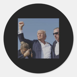 Einweihungsversuch - Trumps Kundgebung Pennsylvani Runder Aufkleber