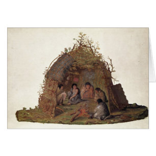 Einwohner der Insel von Terra Del Fuego