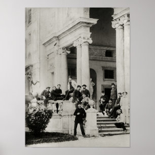 Einwohner der Villa Medici in Rom Poster