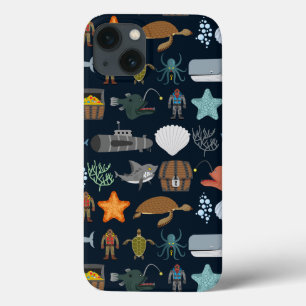 Einwohner des Ozeans Muster 1 Case-Mate iPhone Hülle