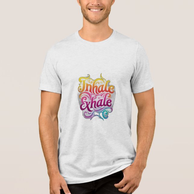Einzelexhale Tri-Blend Shirt (Vorderseite)