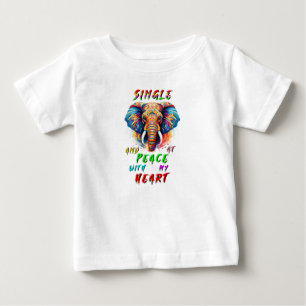 Einzelgänger und im Frieden mit meinem Herzen Baby T-shirt