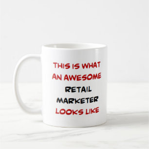 Einzelhandelsmarketer, phantastisch kaffeetasse