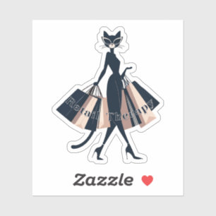 Einzelhandelstherapie Aufkleber