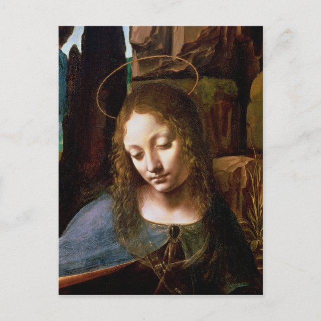 Einzelheiten des Leiters der Jungfrau Postkarte (Vorderseite)