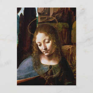 Einzelheiten des Leiters der Jungfrau Postkarte