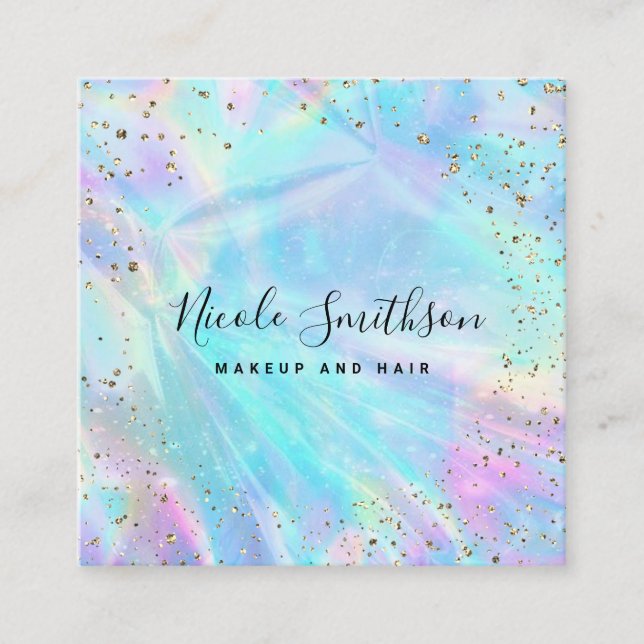 Einzelheiten zu den Goldfolien für Imitate Quadratische Visitenkarte (Vorderseite)