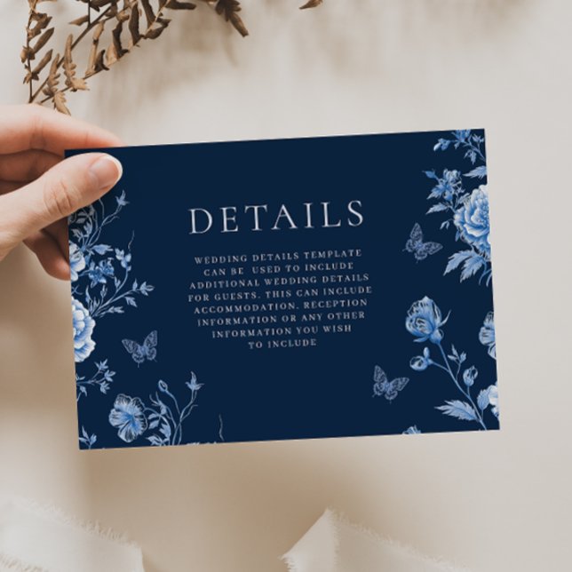 Einzelheiten zu den zauberhaften Vintagen Blumenho Begleitkarte (Von Creator hochgeladen)