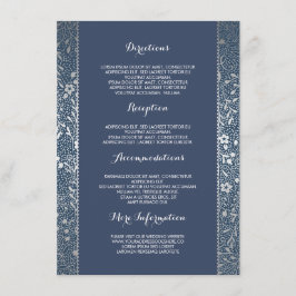 Einzelheiten zu Hochzeiten von Flora und Fauna der Begleitkarte