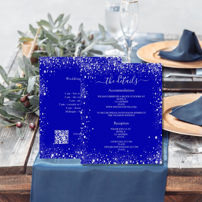 Einzelheiten zum Hochzeitsprogramm für Royal Blue  (Von Creator hochgeladen)