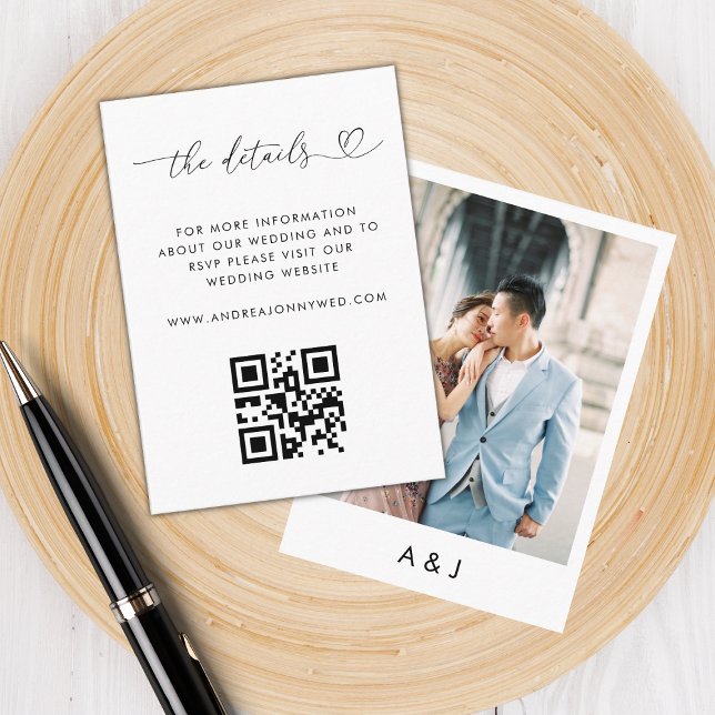 Einzelheiten zum QR-Code für Hochzeitkarten Visitenkarte (Von Creator hochgeladen)