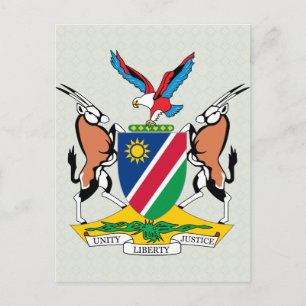 Einzelheiten zur Namibia-Wappen Postkarte