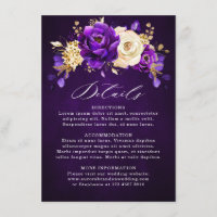 Einzelheiten zur Royal Lila Violet Gold Botanische