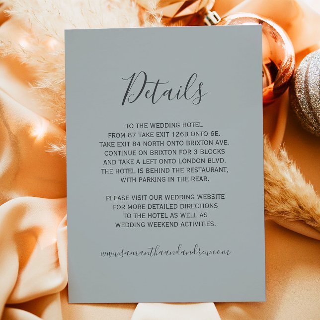 Einzelheiten zur Silberschneemaschine im Winter Begleitkarte (Winter wonderland silver snow typography details enclosure card)