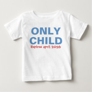 Einzelkind läuft bald ab Lustig Blau Großer Bruder Baby T-shirt