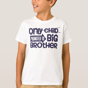 Einzelkind zum großen Bruder befördert Ankündigung T-Shirt