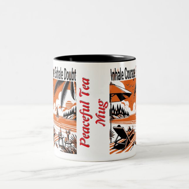 Einzelkühl - Inspirationskaffee Zweifarbige Tasse (Mittel)