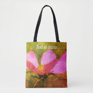 Einzelne rosa Kosmos-Blumenkunst personalisiert