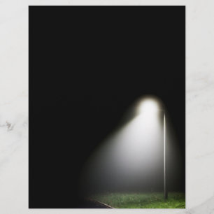 Einzelne Straßenlaterne bei Nacht - Flyer