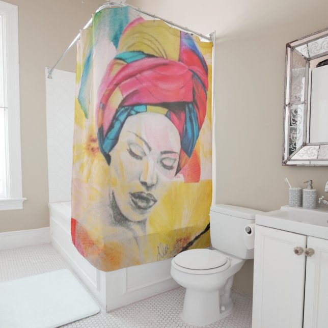 EINZELNER Duschvorhang (Beispiel)