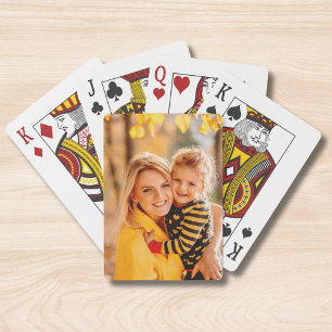 Einzelnes Foto auf der Rückseite - Andenken Spielkarten