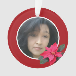 Einzelnes Poinsettien-Design Ornament