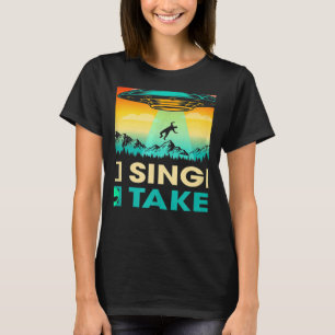 Einzelperson oder Gebunden Alien UFO Valentinstag T-Shirt