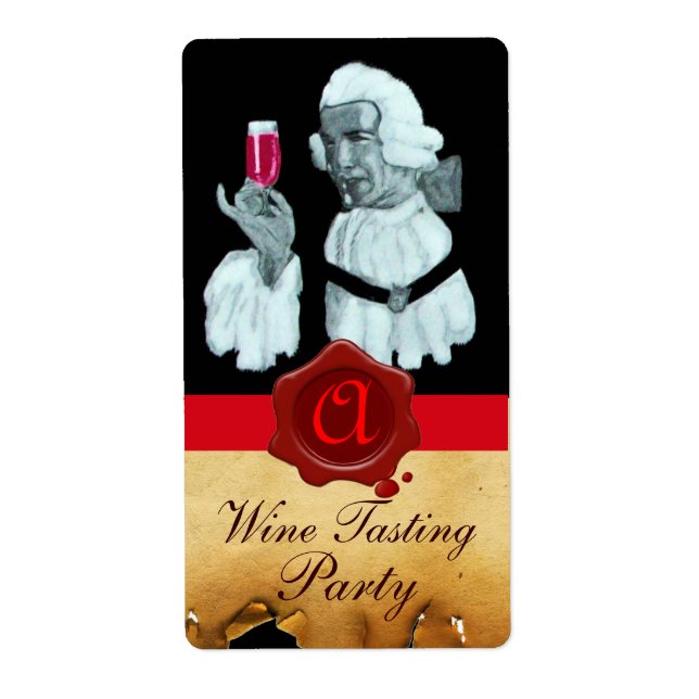 EINZELWEINANDER-PARTY, ROT-WAX-SIEGEL-MONOGRAMM (Vorne)