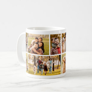 Einzigartig 10 FotoCollage Einfach Weiß Kaffeetasse