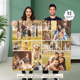 Einzigartig 12 Foto Collage Minimalistisch Einfach Fleecedecke