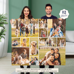 Einzigartig 12 Foto Collage Minimalistisch Einfach Fleecedecke