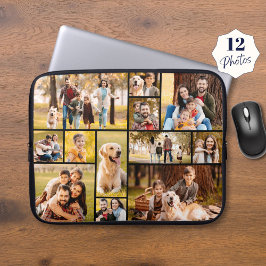 Einzigartig 12 Foto Collage Minimalistisch Einfach Laptopschutzhülle