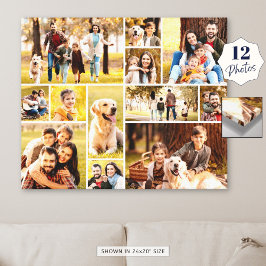 Einzigartig 12 Foto Collage Minimalistisch Einfach Leinwanddruck