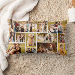 Einzigartig 12 Foto Collage Minimalistisch Einfach Lendenkissen