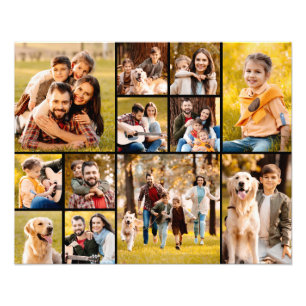 Einzigartig 12 FotoCollage Einfach Schwarz Fotodruck