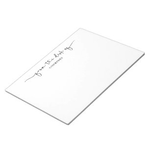 Einzigartig aus dem Schreibtisch des Schwarz-weiße Notizblock