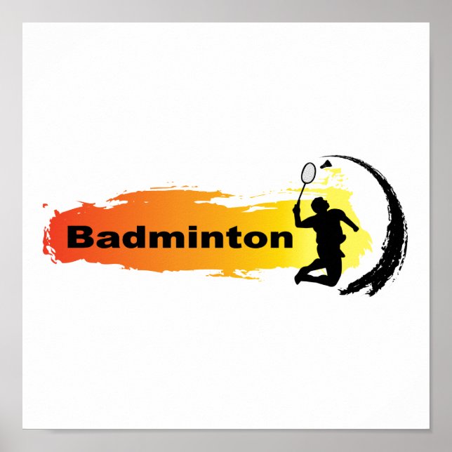 Einzigartig Badminton Poster (Vorne)