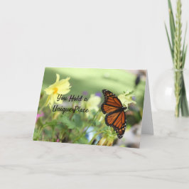 Einzigartig denken - Monarch Butterfly Card Karte