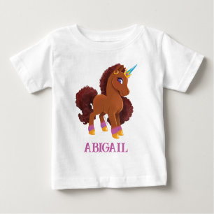 Einzigartig die Stehende Stolz des Einhorns Baby T-shirt