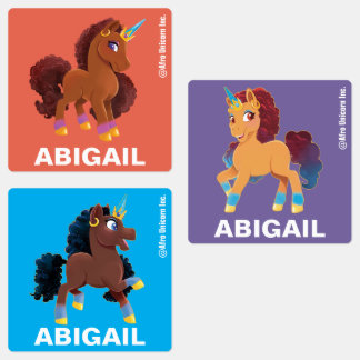 Einzigartig die Stehende Stolz des Einhorns Etiketten