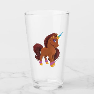 Einzigartig die Stehende Stolz des Einhorns Glas