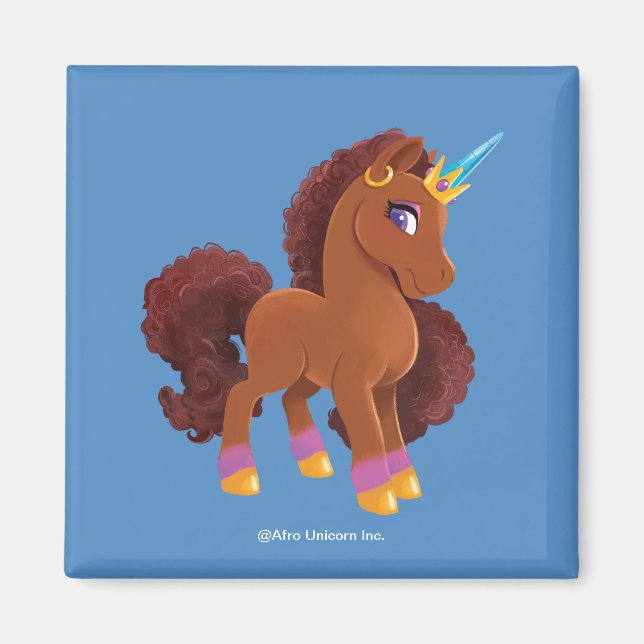 Einzigartig die Stehende Stolz des Einhorns Magnet (Vorne)